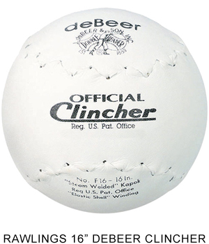Rawlings F16 16" DeBeer Clincher Softball