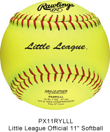 PX11RYLLL - 11" Rawlings Little League Softball.