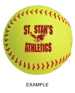Wilson Official Softball - Left side with logo.