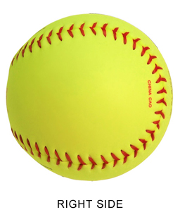 Right side of the Wilson Softball is printable.